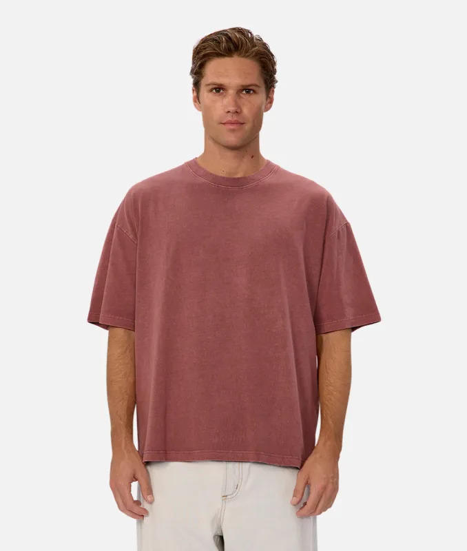 The Del Mar Tee - Oxblood sold by Industrie Clothing