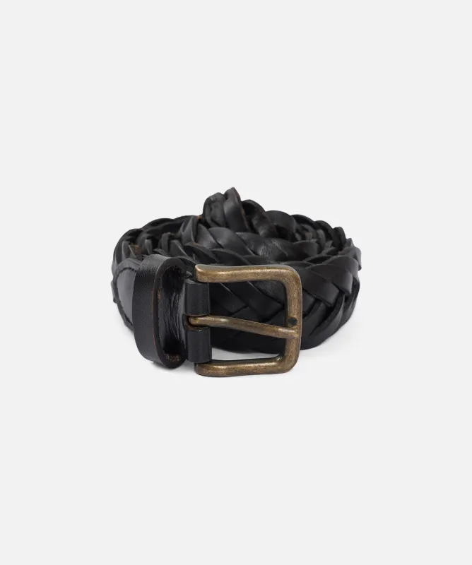 The Cordova Braided Belt - Black made by Industrie Clothing