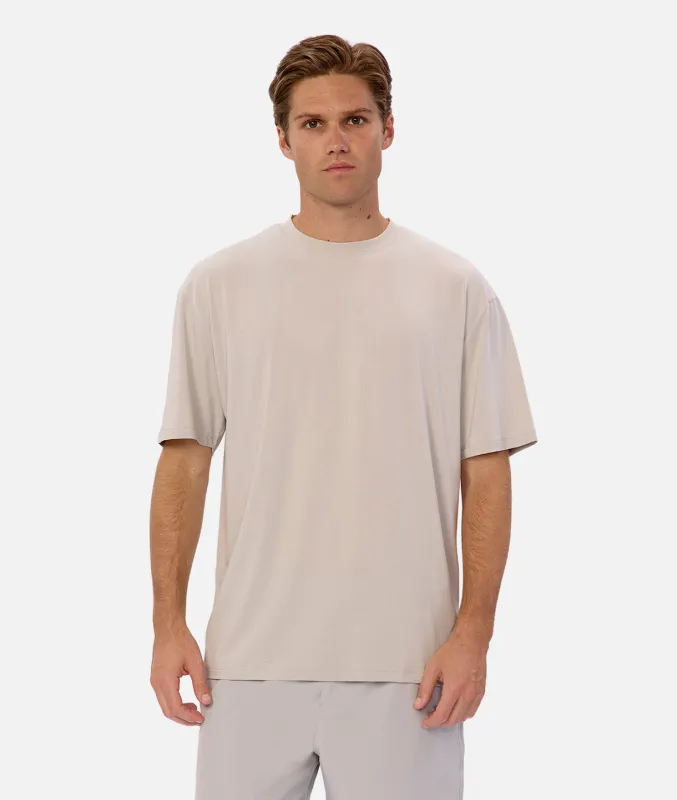 The Freeman Athletic Tee - Cement sold by Industrie Clothing