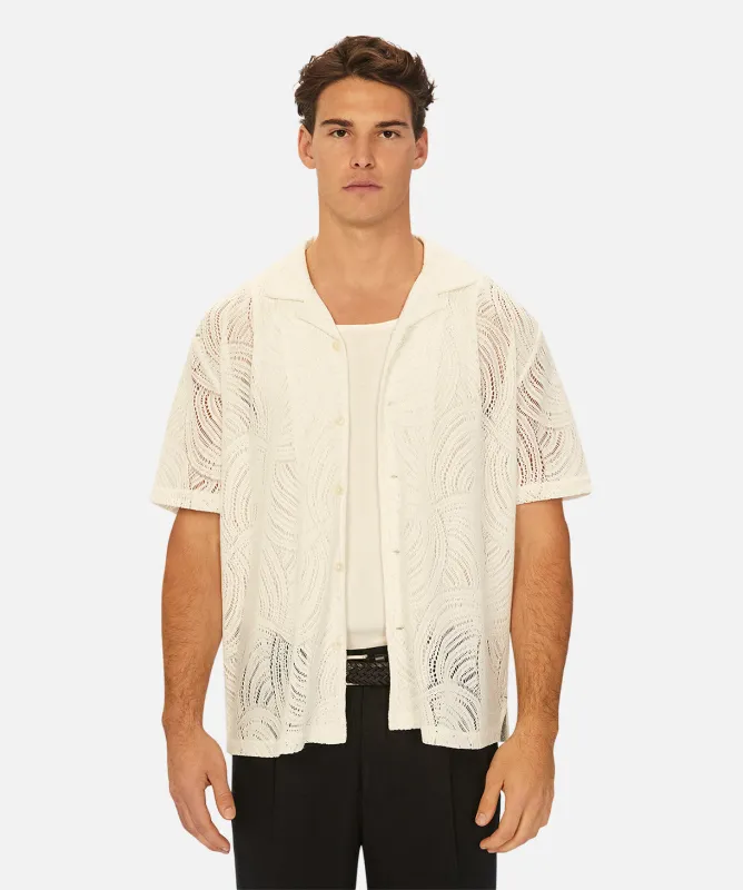 The Olivera Short Sleeve Shirt - Cream sold by Industrie Clothing