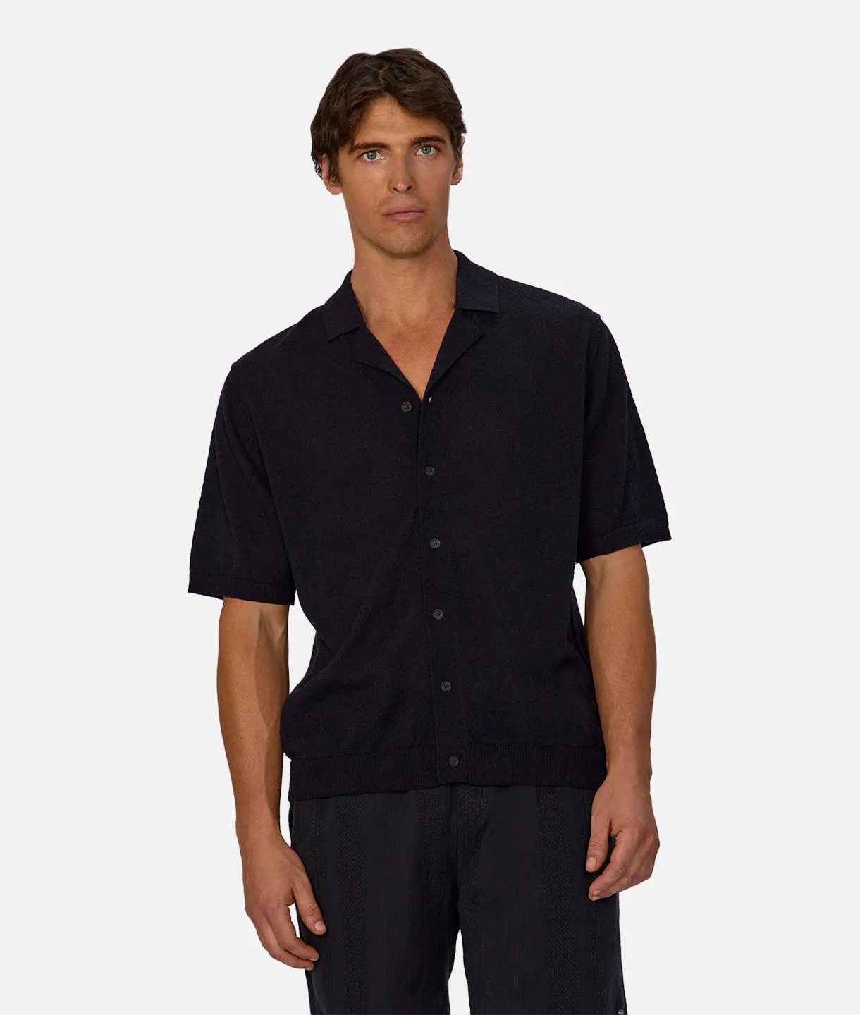 The Dali Short Sleeve Shirt - Navy sold by Industrie Clothing product image thumbnail 4