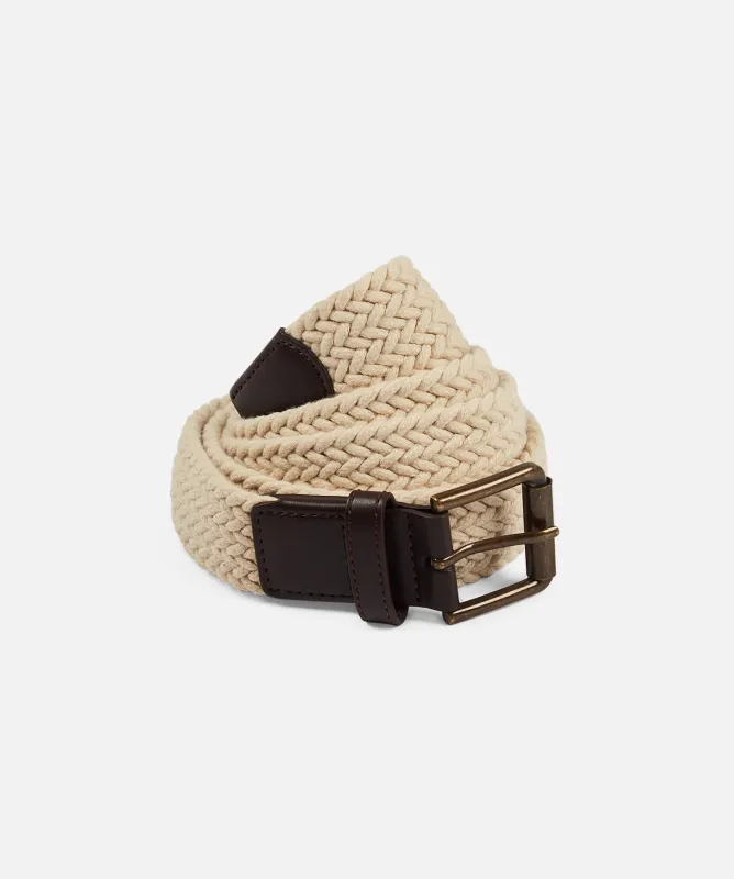 The Anderson Braided Belt - Cream sold by Industrie Clothing