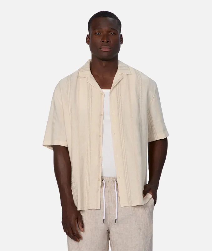 The Cienega Short Sleeve Shirt - Wheat Multi sold by Industrie Clothing
