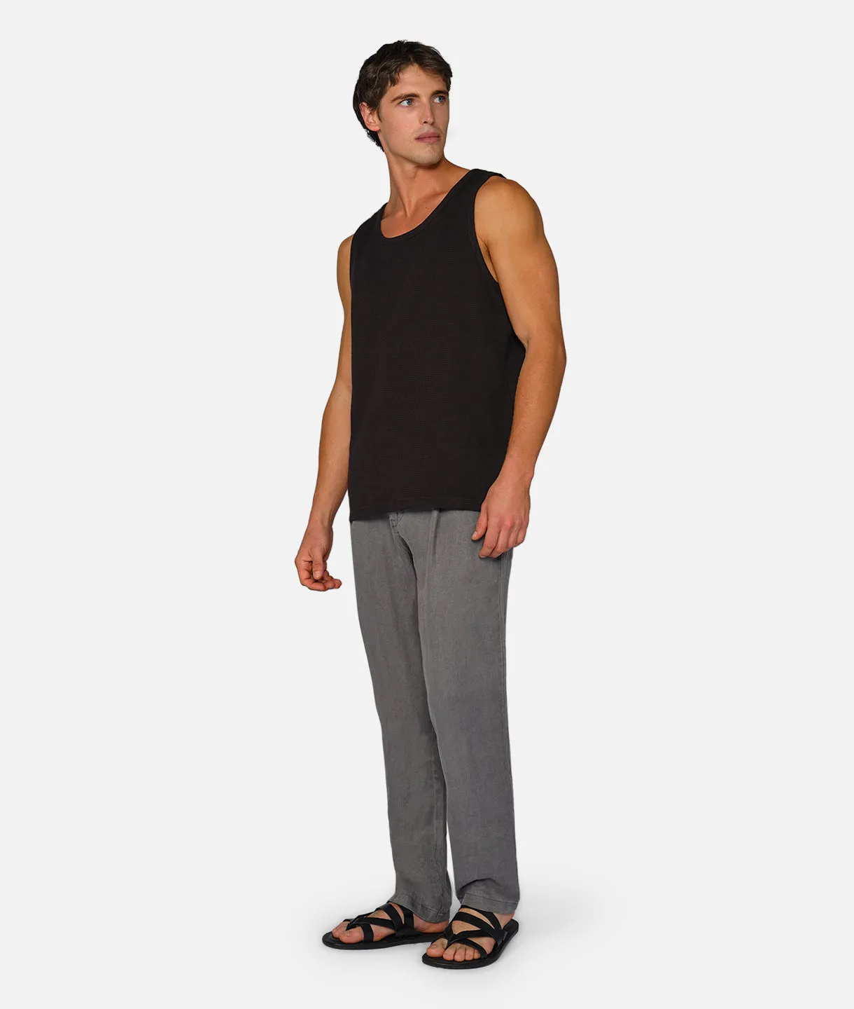 The Capri Linen Pant - Gunmetal sold by Industrie Clothing product image thumbnail 3