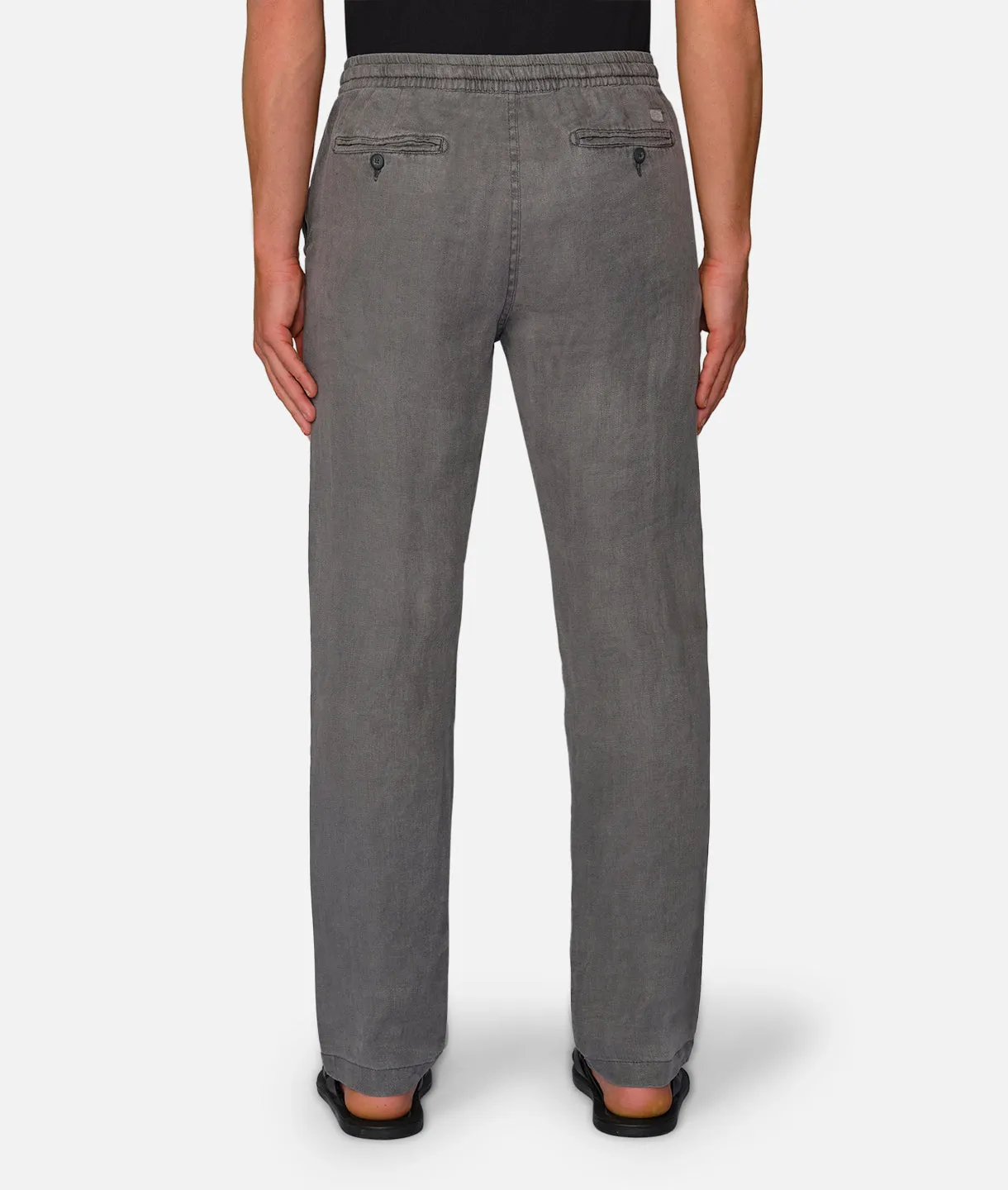 The Capri Linen Pant - Gunmetal sold by Industrie Clothing product image thumbnail 5