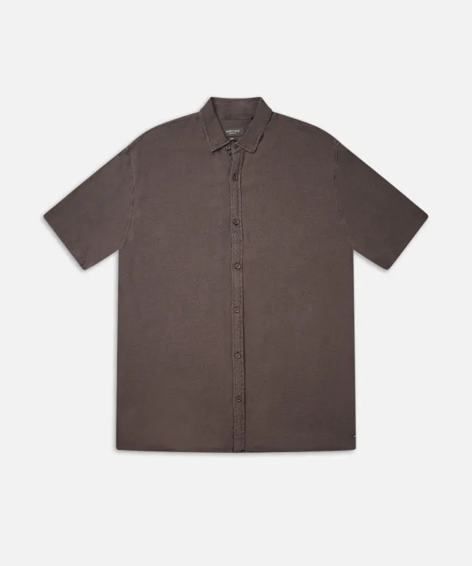 The Portenza Short Sleeve Shirt  - Onyx sold by Industrie Clothing
