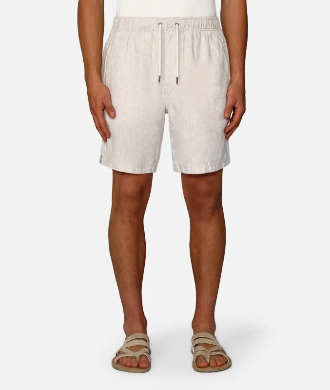 The Agora 2 Linen Short - Wheat sold by Industrie Clothing