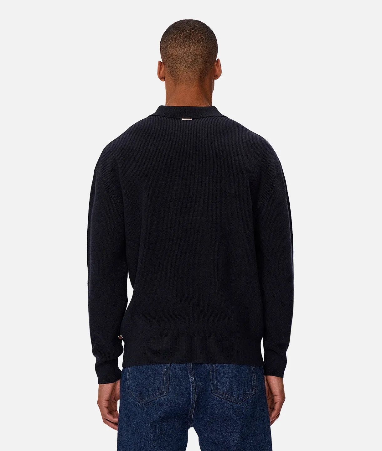 The New England Polo Knit - Navy 24 sold by Industrie Clothing product image thumbnail 5
