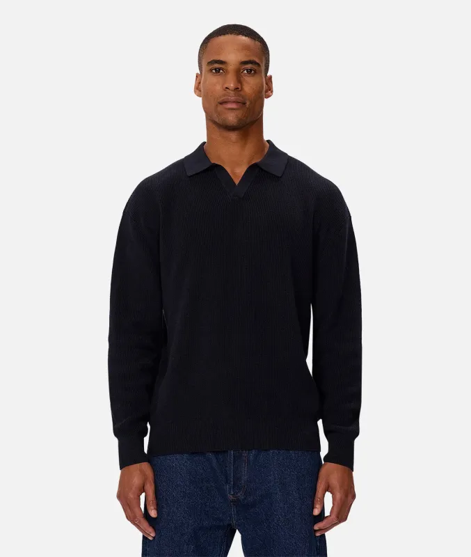 The New England Polo Knit - Navy 24 made by Industrie Clothing