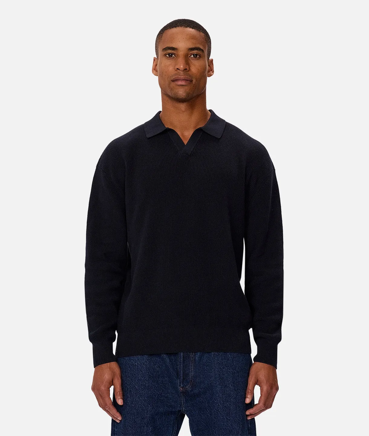 The New England Polo Knit - Navy 24 sold by Industrie Clothing