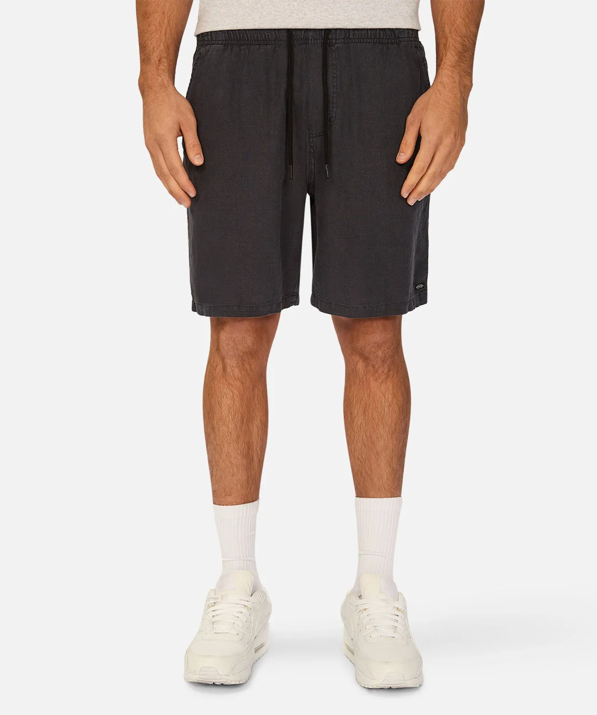 The Marina Linen Short - Dark Navy sold by Industrie Clothing