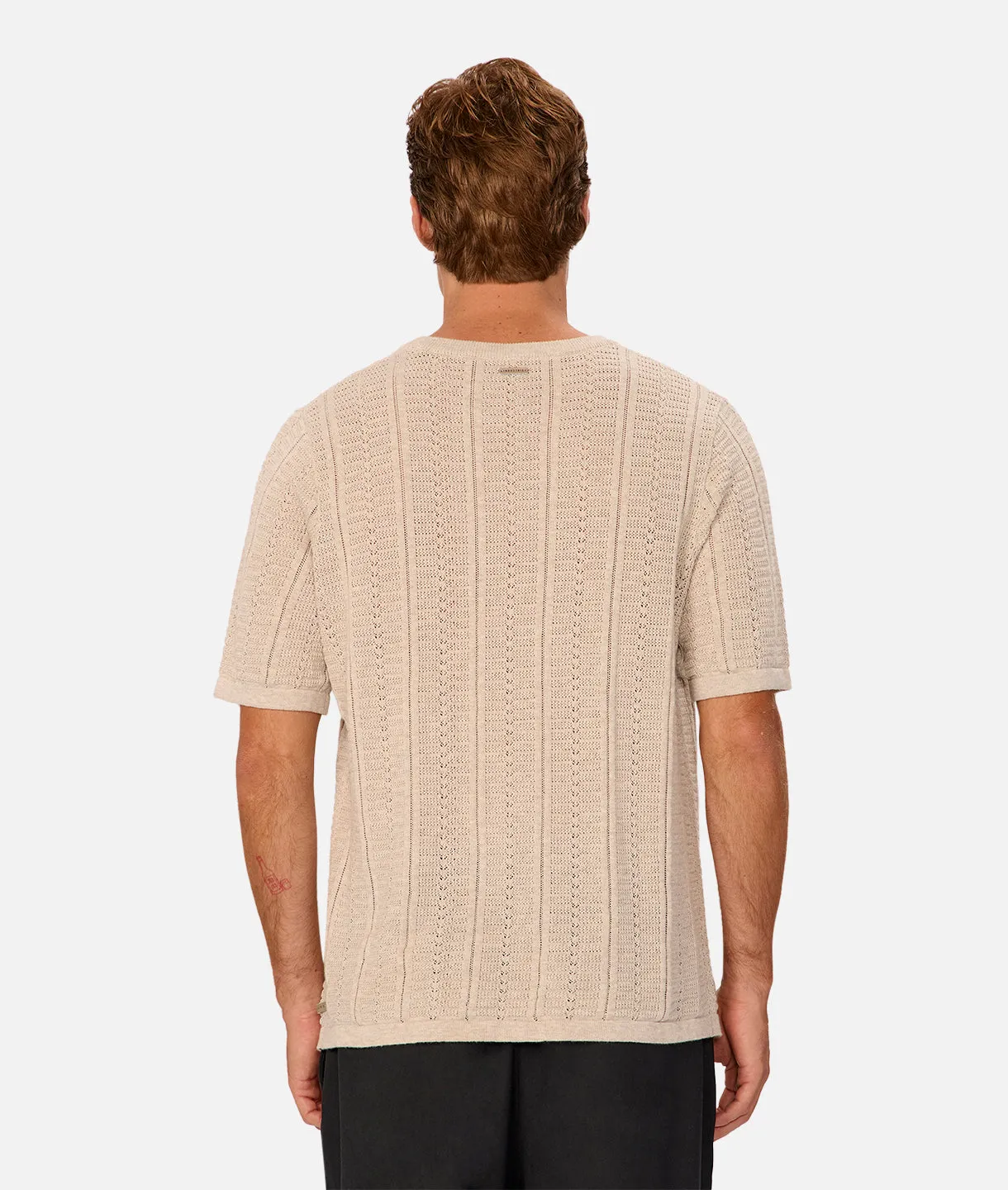 The Nimes Tee - Beige Marle sold by Industrie Clothing product image thumbnail 4