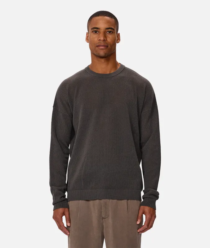 The Nanterre Crew Neck Knit - Onyx sold by Industrie Clothing