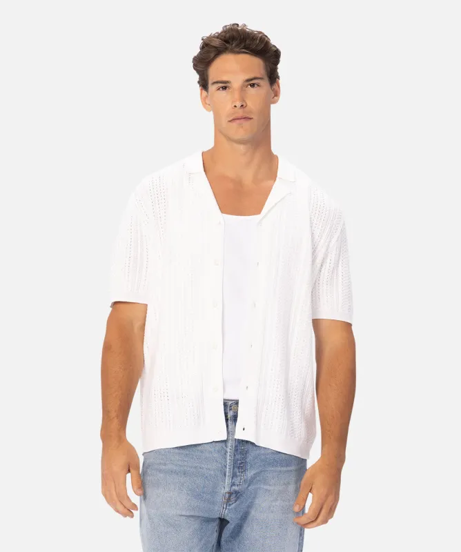 The Alessio Short Sleeve Shirt - Ivory sold by Industrie Clothing