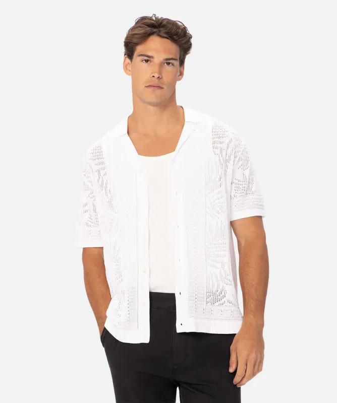 The Barreto Short Sleeve Shirt - Cream - Cream sold by Industrie Clothing