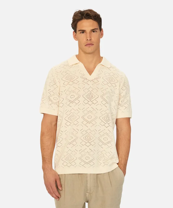 The Falco Polo - Cream sold by Industrie Clothing