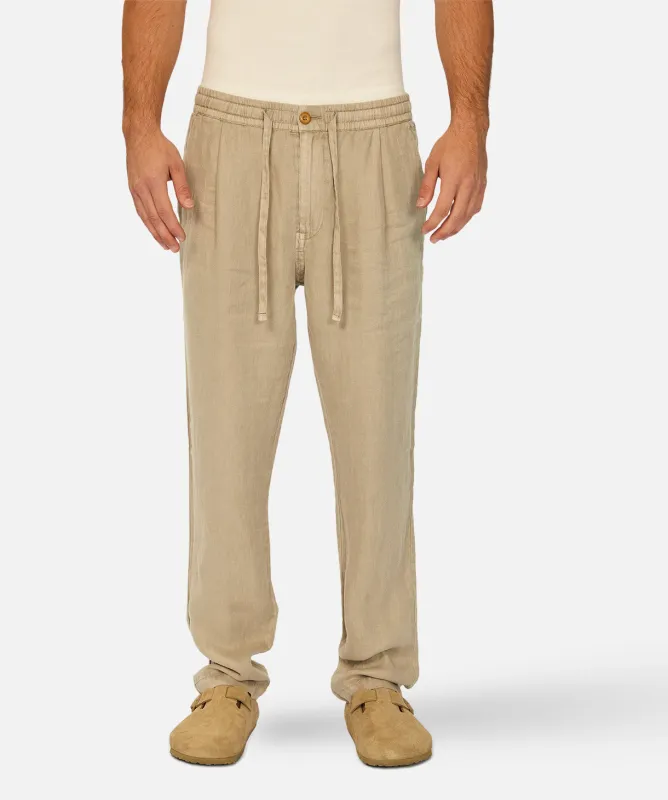 The Capri Linen Pant - Light Army sold by Industrie Clothing