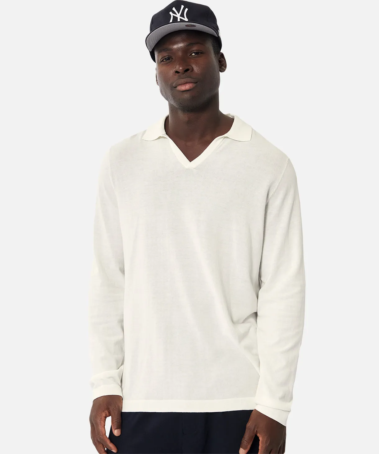 The Calille Long Sleeve Polo - Chalk sold by Industrie Clothing product image thumbnail 5