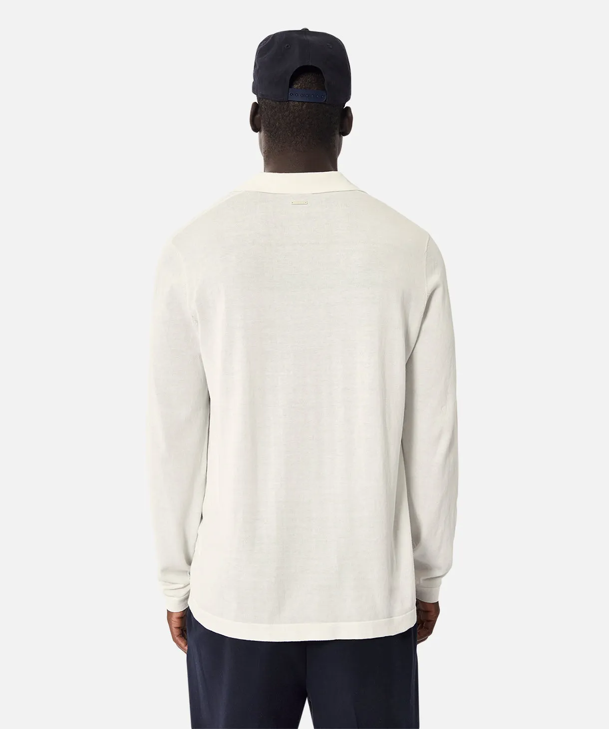 The Calille Long Sleeve Polo - Chalk sold by Industrie Clothing product image thumbnail 4
