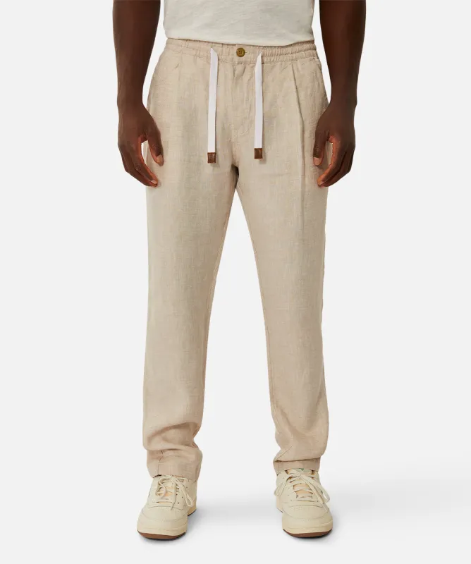 The Capri Linen Pant - YD Wheat sold by Industrie Clothing
