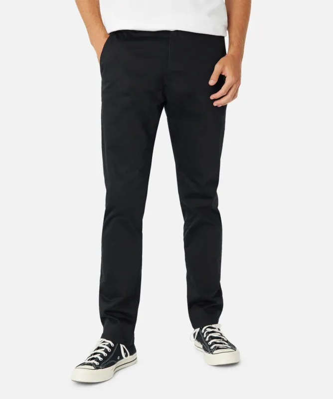 The Regular Cuba Chino Pant - Black sold by Industrie Clothing