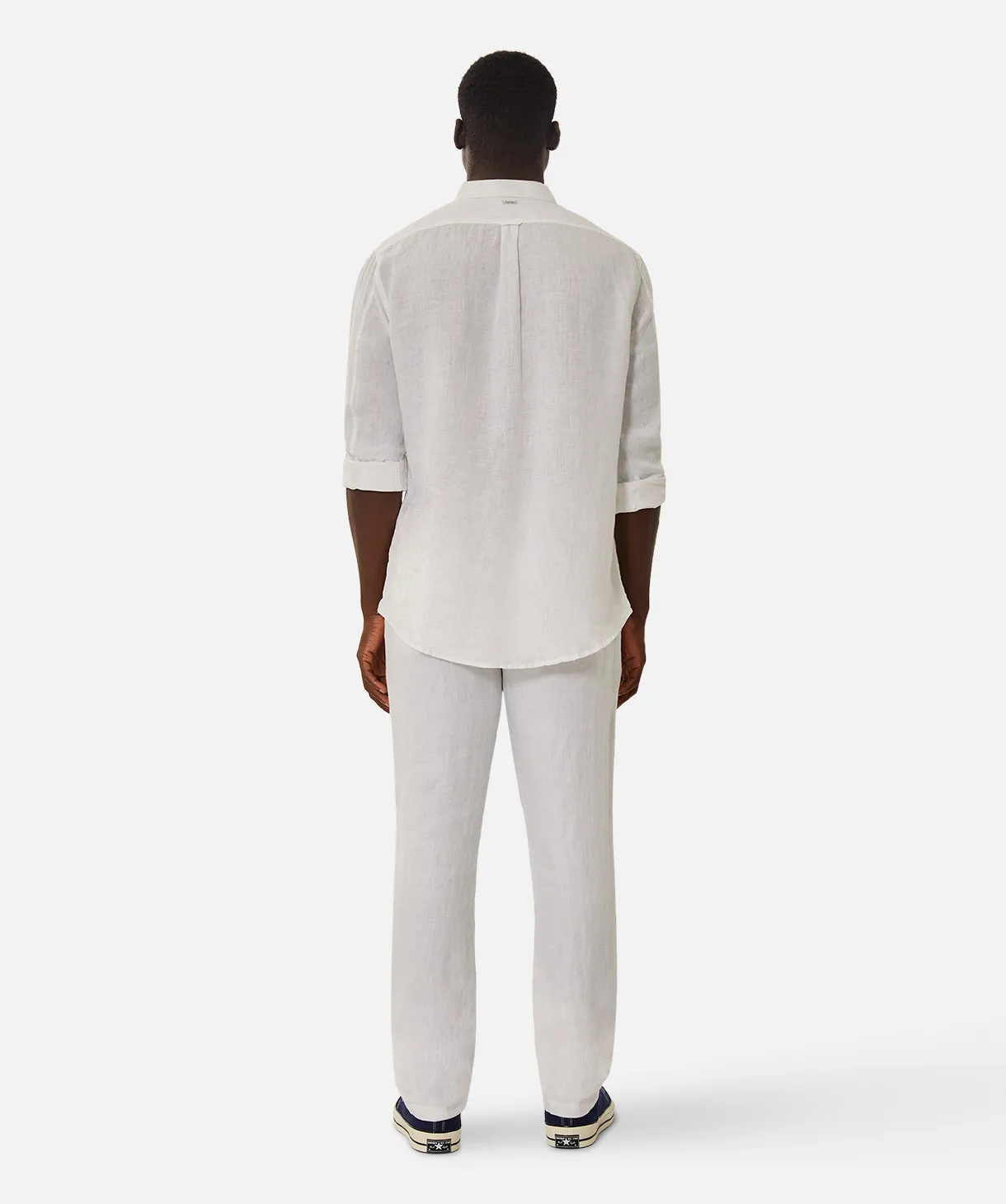The Tennyson Linen Long Sleeve Shirt - White sold by Industrie Clothing product image thumbnail 5