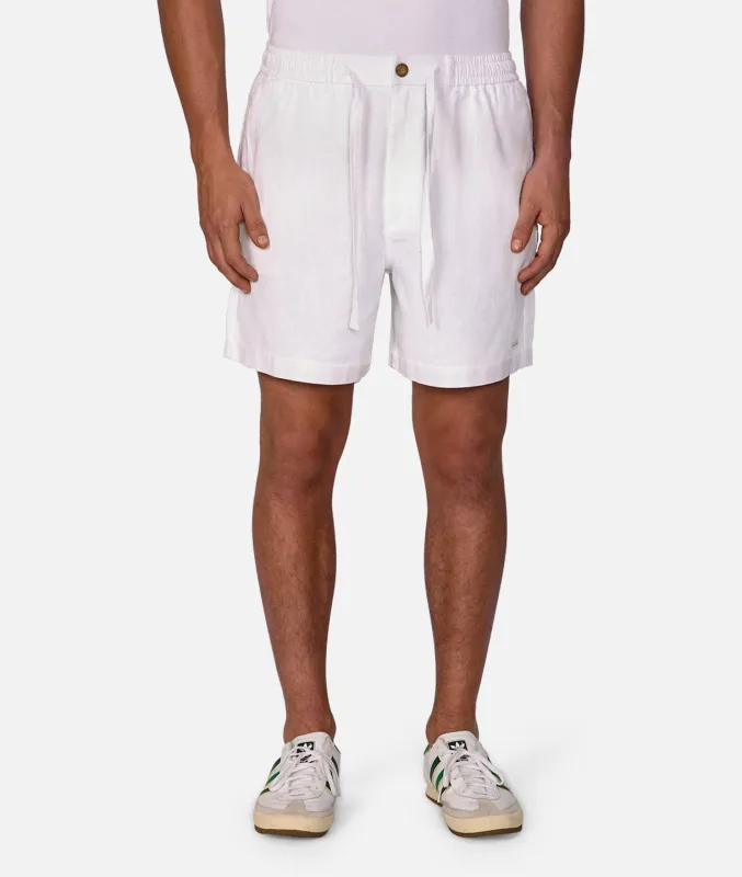 The Palma Linen Short - Off White sold by Industrie Clothing