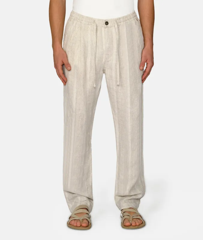 The Bahrain Linen Blend Pant - Wheat sold by Industrie Clothing