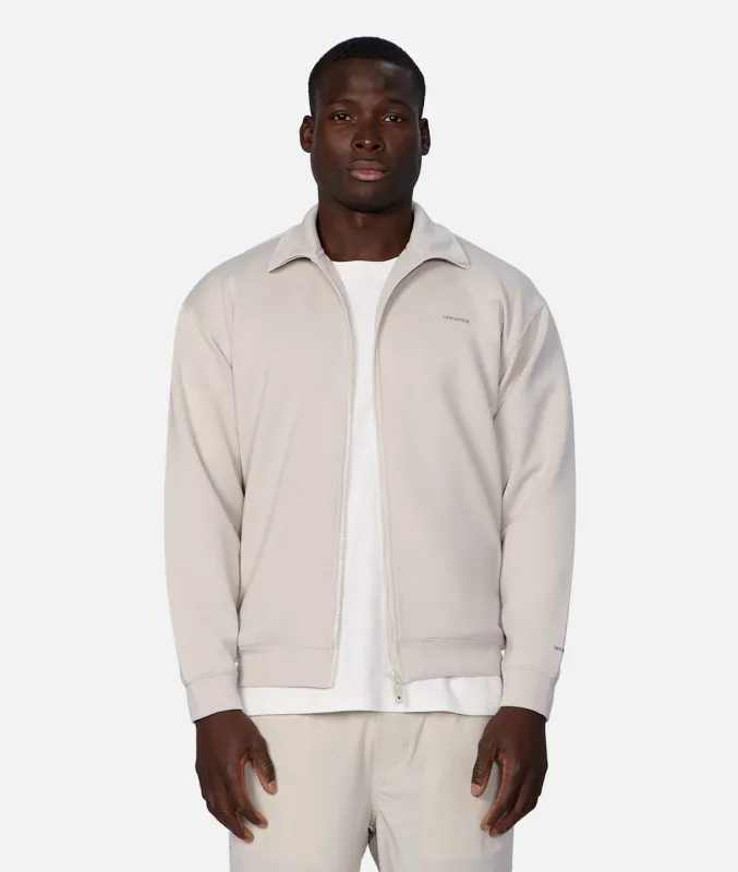The Zip Thru Track Top - Stone sold by Industrie Clothing