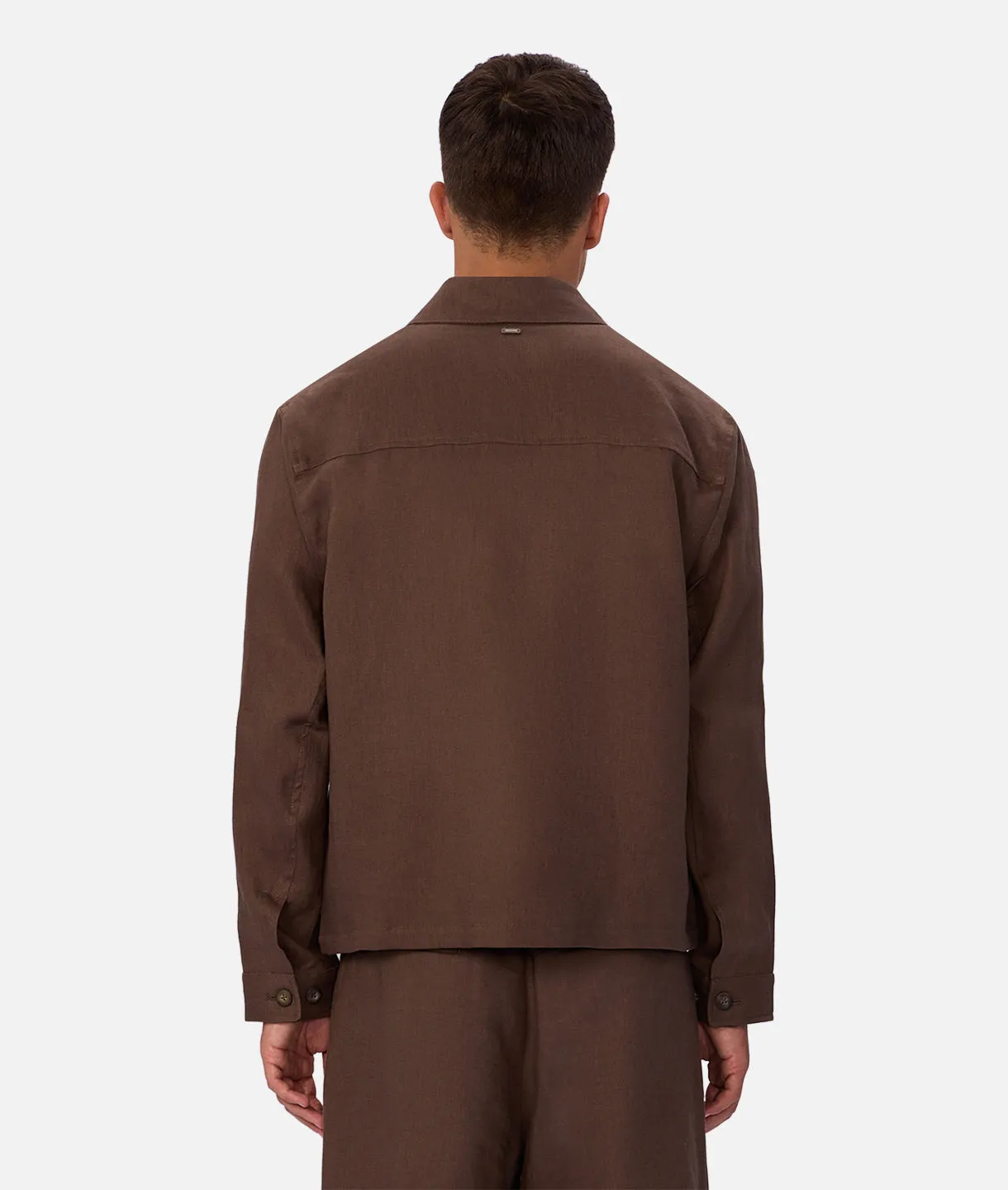 The Linen Lusso Bomber - Chestnut 25 sold by Industrie Clothing product image thumbnail 4