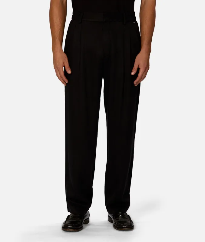 The Relaxed Corsica Pant - Black made by Industrie Clothing