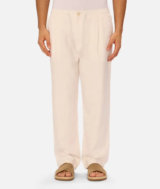The Relaxed Mallorca Pant - Winter White sold by Industrie Clothing