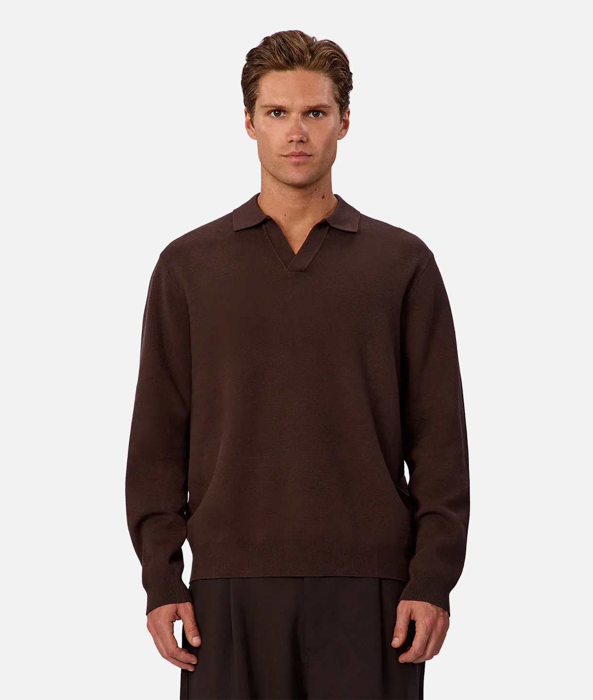 The Wynslow Polo Knit - Ashwood sold by Industrie Clothing