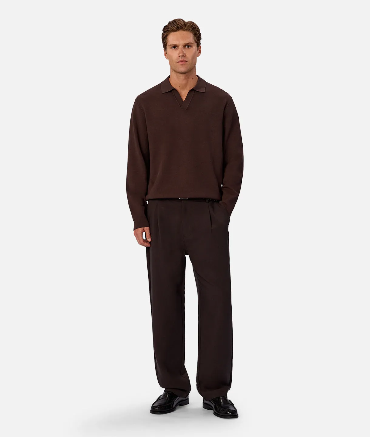 The Wynslow Polo Knit - Ashwood sold by Industrie Clothing product image thumbnail 2