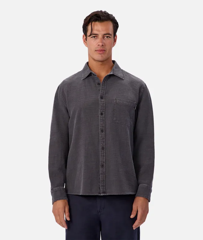 The Lisbon Long Sleeve Shirt - Asphalt made by Industrie Clothing