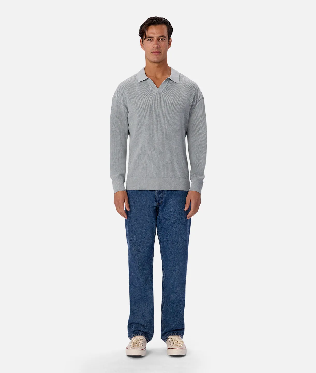The New England Polo Knit - Mineral sold by Industrie Clothing product image thumbnail 5