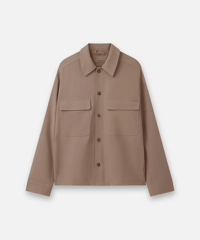 The New Lightweight Lusso Jacket - Taupe 25 made by Industrie Clothing
