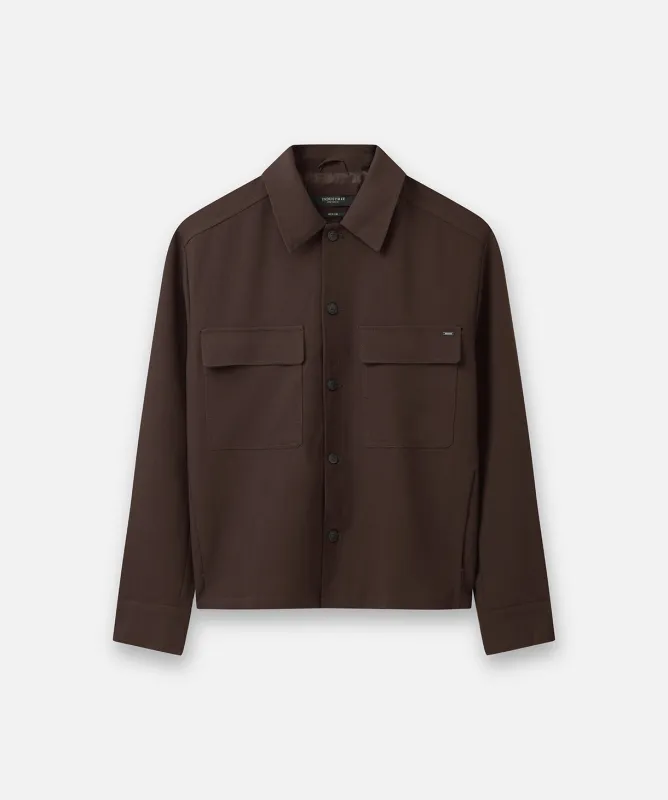 The New Lightweight Lusso Jacket - Dark Aubergine made by Industrie Clothing