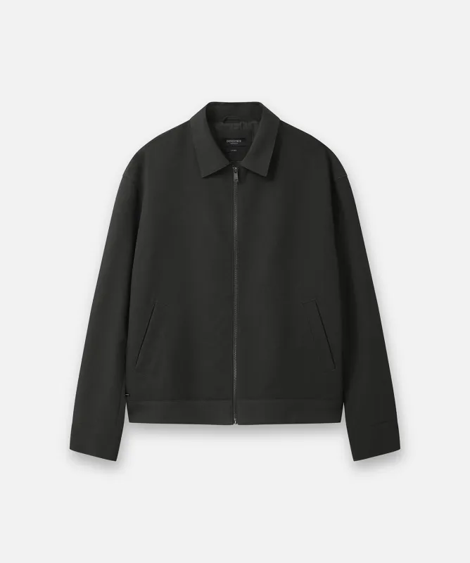 The Light Weight Lusso Bomber Jacket - Dark Aubergine made by Industrie Clothing