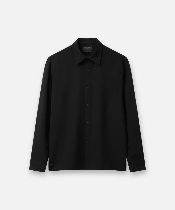 The Sarasota Long Sleeve Shirt - Black made by Industrie Clothing