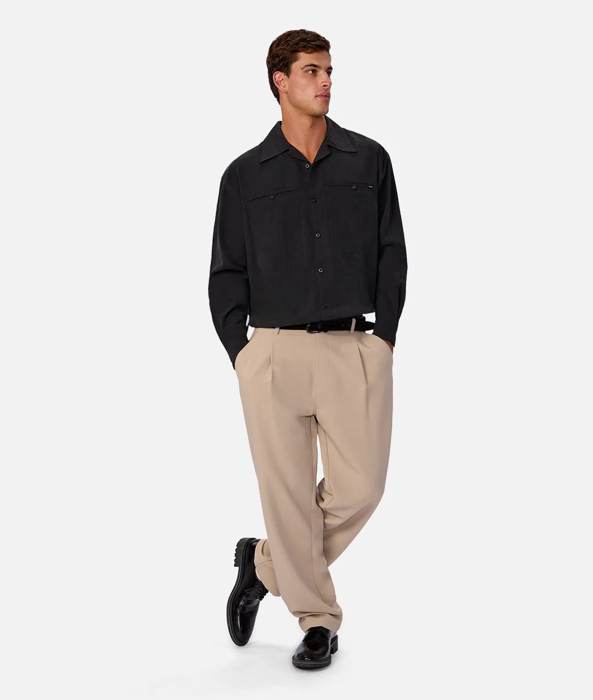 The Miami Long Sleeve Shirt - Black sold by Industrie Clothing product image thumbnail 2