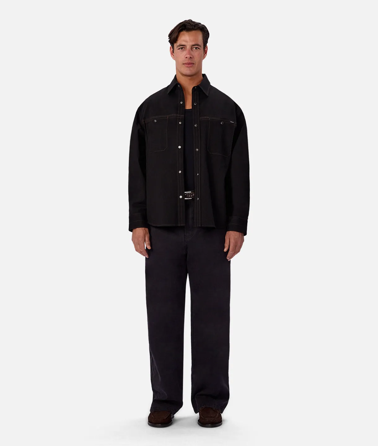 The Nebraska Long Sleeve Shirt - Black sold by Industrie Clothing product image thumbnail 5