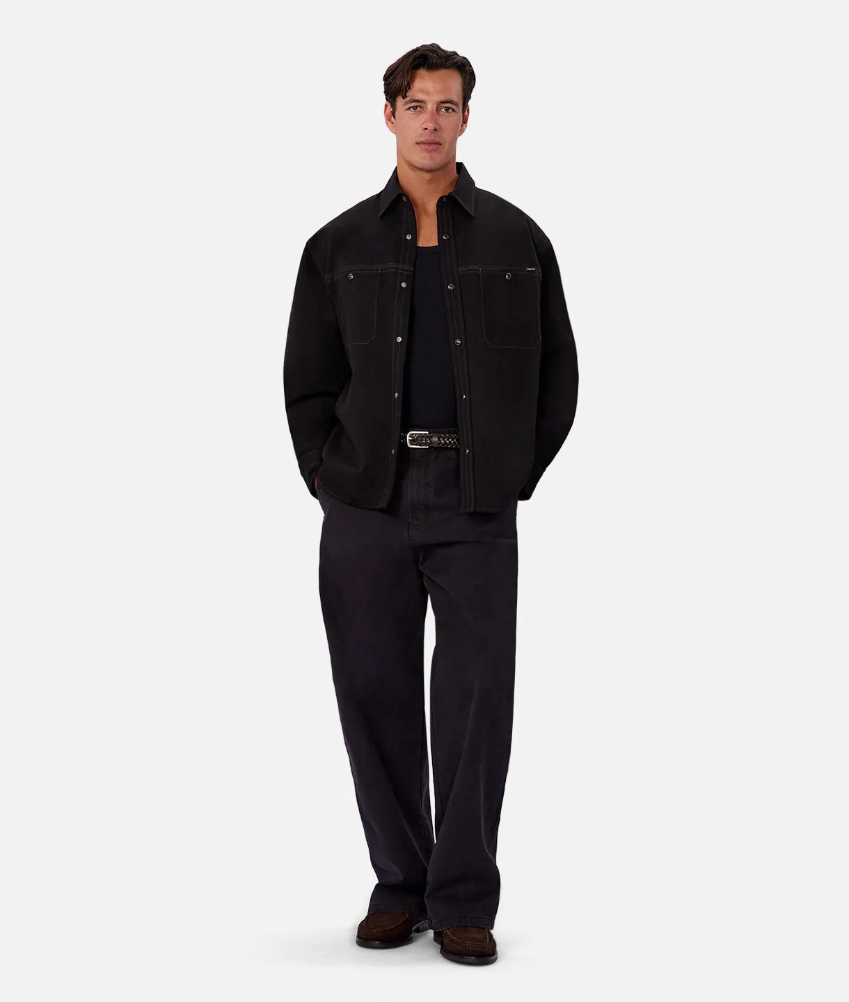 The Nebraska Long Sleeve Shirt - Black sold by Industrie Clothing product image thumbnail 2