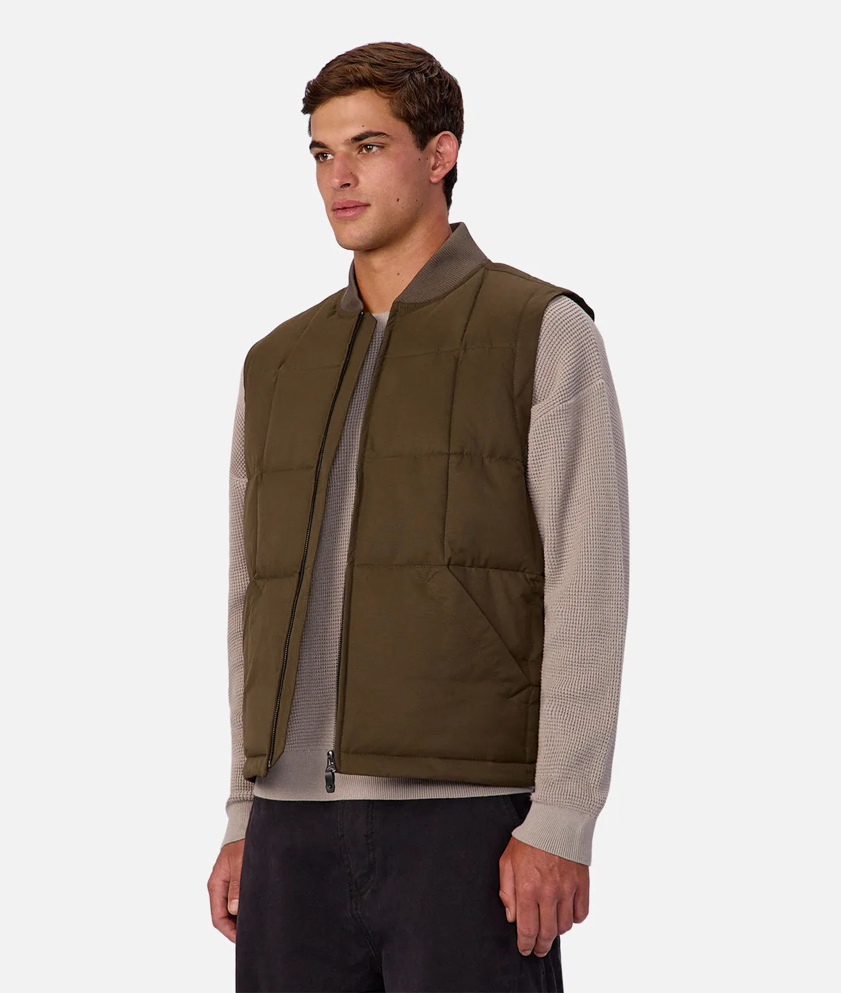 The Georgetown Padded Vest - Military sold by Industrie Clothing product image thumbnail 3