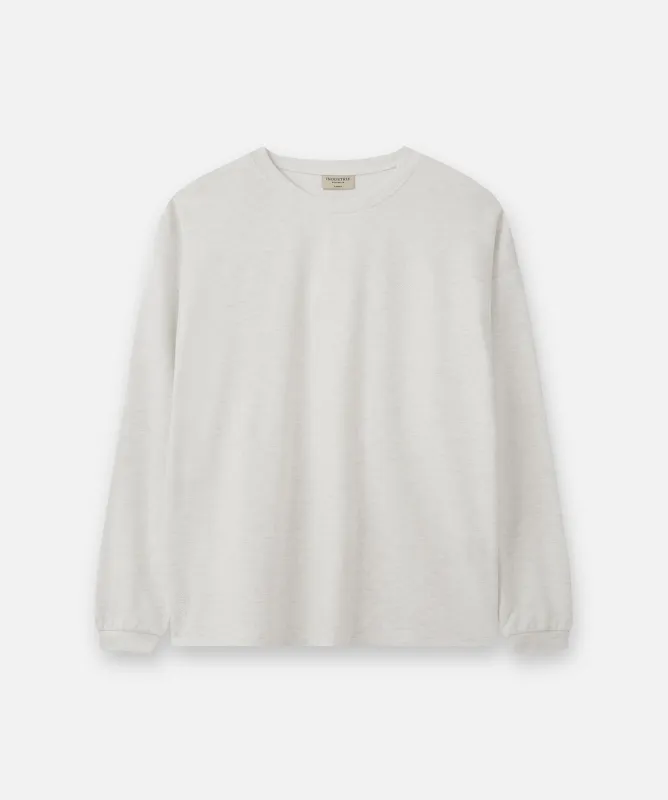 The Soft Touch Long Sleeve Tee - Snow Marle made by Industrie Clothing