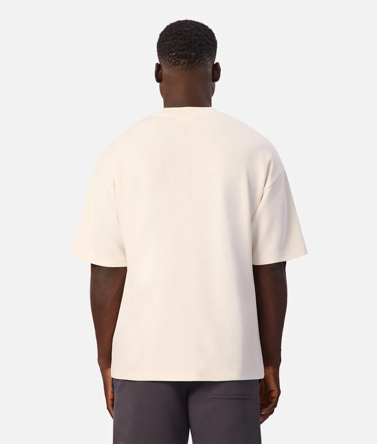 The Ribbed Tech Short Sleeve Tee - Calcium sold by Industrie Clothing product image thumbnail 4