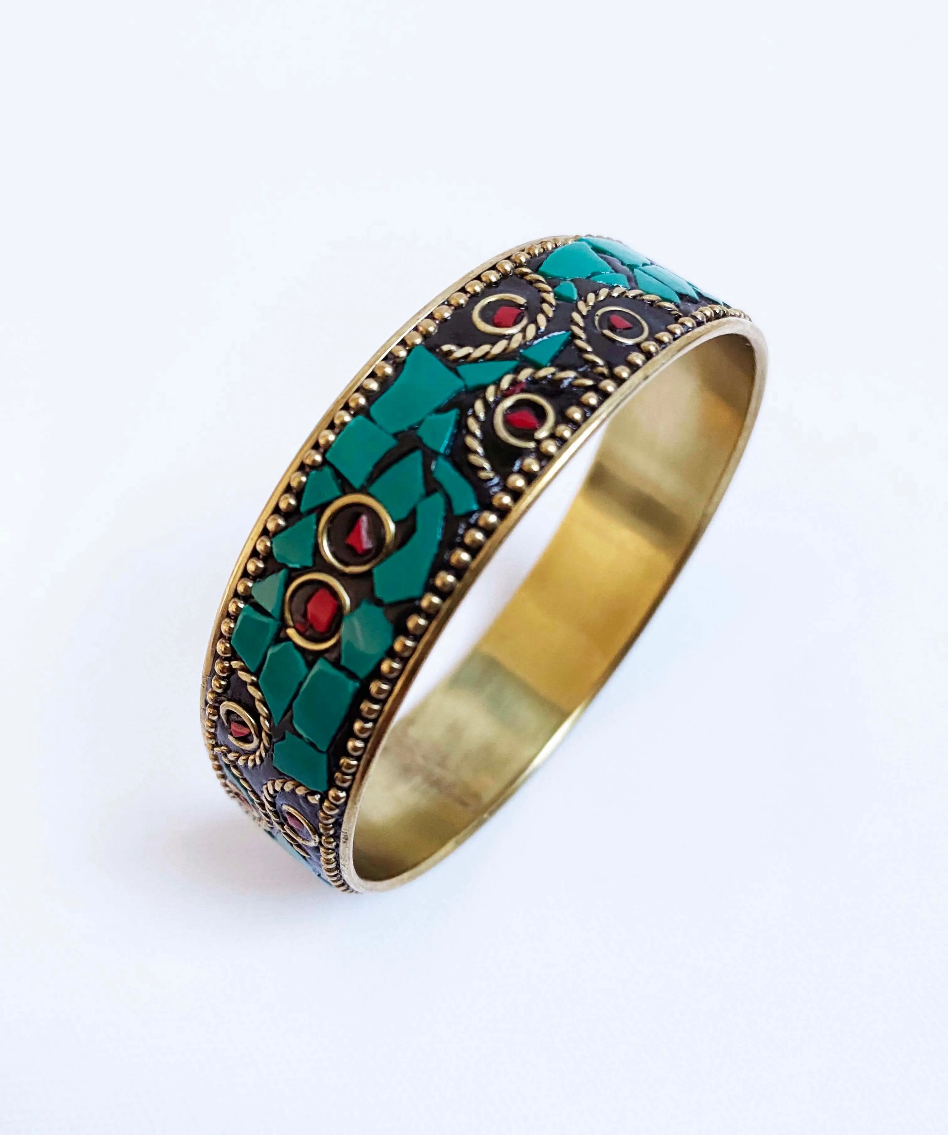 Turquoise Mosaic Bangle sold by inkkas product image thumbnail 5