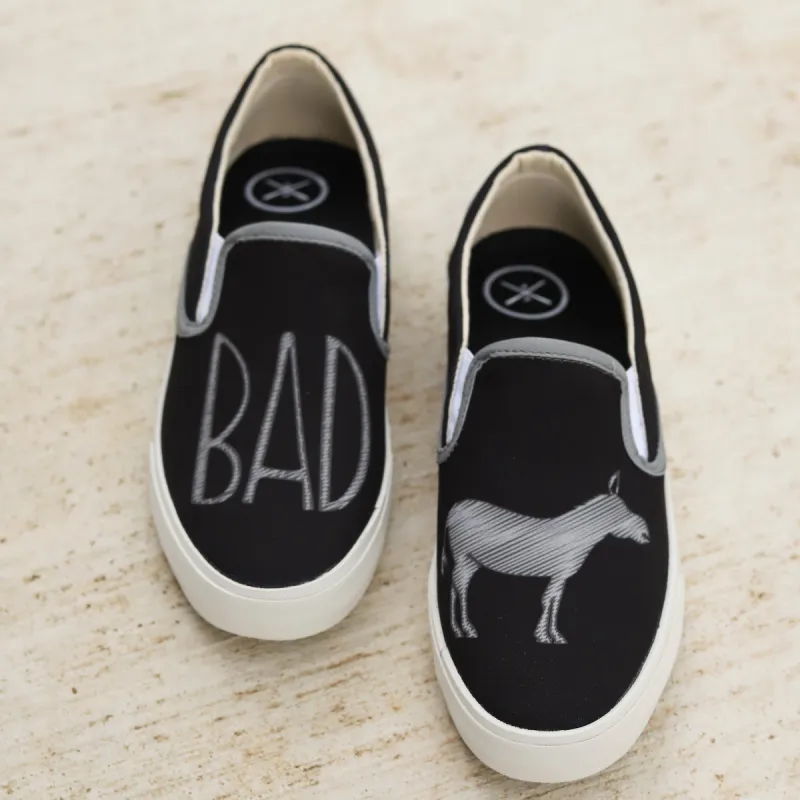 BADass - Black Slip On sold by inkkas