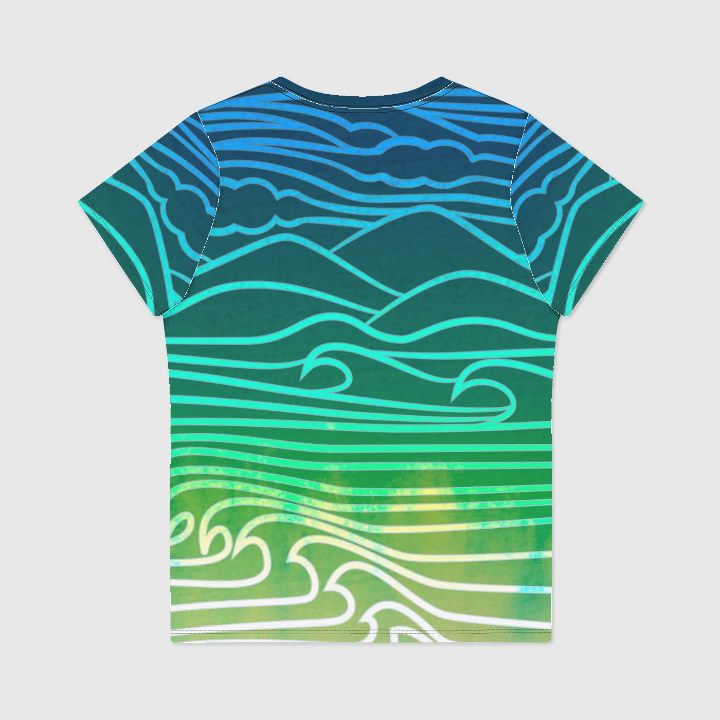 Flow Womens Scoop Neck T-Shirt sold by INKnBURN product image thumbnail 3