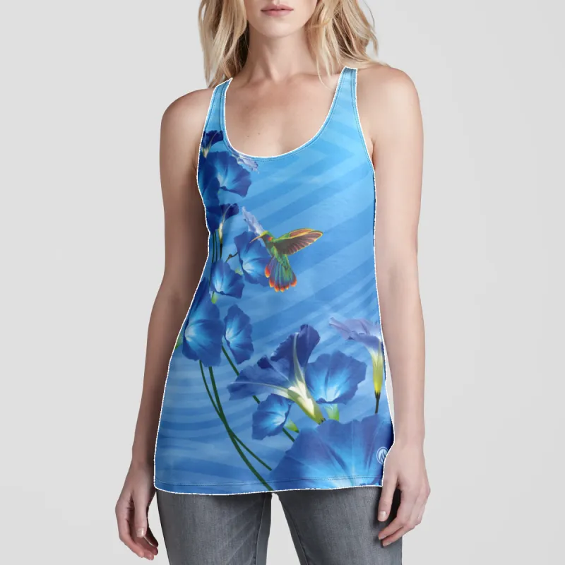 Hummingbird Racerback Tank Top sold by INKnBURN